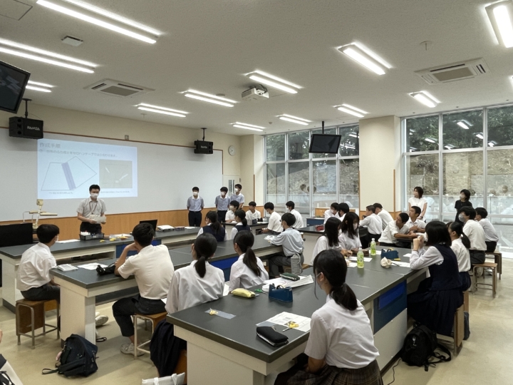 写真：2023年度盈進高等学校オープンスクールの様子